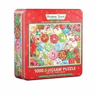 EUROGRAPHICS Puzzle Beignes de Noel in Blechdose, 1000 Puzzleteile