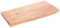 vidaXL Regal Wandregal Hellbraun 60x30x2 cm Massivholz Eiche Behandelt, 1-tlg.