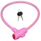 relaxdays Kabelschloss Fahrradschloss f&uuml;r Kinder, Pink