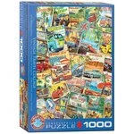 EUROGRAPHICS Puzzle Alte Reisewerbung, 1000 Puzzleteile