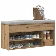 vidaXL Schuhschrank NA Schuhbank Artisan-Eiche 102x30,5x45 cm Spanplatte