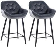 CLP Barhocker Gibson (Set, 2 St., 2er), Fu&szlig;st&uuml;tze, stabiles Metall-Gestell
