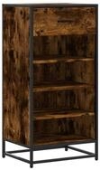 vidaXL Schuhregal Schuhregal R&auml;uchereiche 48x38x97,5 cm Holzwerkstoff, 1-tlg.