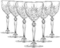 RCR Weinglas RCR Melodia Nick&Nora 140 ml 6er Set, Kristallglas