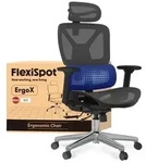 FLEXISPOT B&uuml;rostuhl ErgoX, Schreibtischstuhl Premium Ergonomischer (R&uuml;ckenlehne