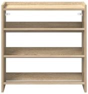 vidaXL Schuhregal Schuhregal Sonoma-Eiche 60x25x62 cm Holzwerkstoff, 1-tlg.