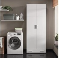 Vicco Aktenschrank Ingo, Wei&szlig;, 80 x 204 cm mit Schublade (1-St)