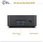 CSL Narrow Box Black N100 PC (Intel 100, 8 GB RAM, 1000 GB SSD)