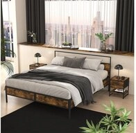 Vicco Nachtschrank Fyrk, Eiche rustikal, 40 x 50 cm 2er-Set (2-St)