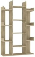 vidaXL B&uuml;cherregal, Buchregal Sonoma-Eiche 86x25,5x140 cm Holzwerkstoff