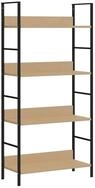 vidaXL B&uuml;cherregal B&uuml;cherregal 4 Regalb&ouml;den Eiche 60&times;27,6&times;124,5 cm