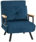 HOMCOM Schlafsofa Schlafcouch mit Bettfunktion, Verstellbare Sessel 1 Teile, 73...