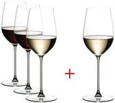 RIEDEL THE WINE GLASS COMPANY Gl&auml;ser-Set Veritas Riesling/Zinfandel 4er Set,