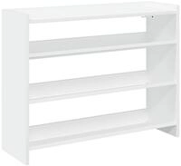 vidaXL Schuhregal Schuhregal Wei&szlig; 80x25x62 cm Holzwerkstoff, 1-tlg.