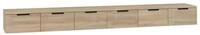 vidaXL Kommode, Wandschr&auml;nke 2 Stk. Sonoma-Eiche 102x30x20 cm Holzwerkstoff