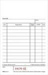 RNK Verlag Formularblock 2952 Kassenblock - oben geheftet 2 x 50 Blatt (BxH):...