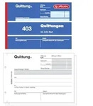 Herlitz Gesch&auml;ftspapier herlitz Quittungsblock A6 403 2 x 50 Blatt