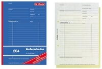 Herlitz Gesch&auml;ftspapier Herlitz Lieferscheinbuch 204 / A5 / 2x 40 Blatt /