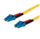 Teleg&auml;rtner LWL Rangierkabel 2x E9/125 OS2 Glasfaserkabel, (1000.0 cm), 1x LC Duplex