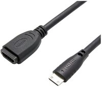 VALUE Value HDMI Verl&auml;ngerungskabel HDMI-Mini-C Stecker, HDMI-A Buchse 0.15