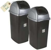 GarPet M&uuml;lltrennsystem 2er Set M&uuml;lleimer Schwingdeckel M&uuml;lleimer K&uuml;che 60l