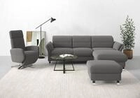 sit&more Ecksofa Grenoble L-Form mit Federkern, wahlweise mit Bettfunktion,