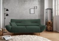 Home affaire 3-Sitzer Drago Wellenunterfederung, Breite 205cm, Holzfu&szlig;, frei im Raum