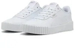 PUMA CARINA 30 Sneaker f&uuml;r sportliche Looks, aus Leder, mit weichem Textilfutter