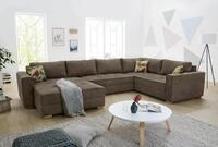 Jockenh&ouml;fer Gruppe Wohnlandschaft Brixen U-Form, B: 379 cm, mit Bettfunktion,
