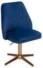 FINEBUY Drehstuhl Samt Schreibtischstuhl Drehbar Modern Schalenstuhl (Drehbar,