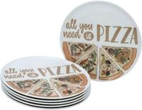 CreaTable Pizzateller Europa bunt, (6 St)