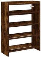 vidaXL Schuhregal Schuhregal R&auml;uchereiche 60x25x81 cm Holzwerkstoff, 1-tlg.