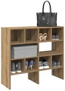 vidaXL Schuhschrank Schuhregale 2 Stk. Stapelbar Artisan-Eiche 89,5x30x40 cm