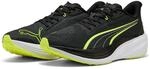 Laufschuh PUMA "DARTER PRO", Damen, Gr. 44, gelb (puma schwarz, gelb alert, puma