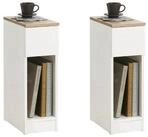 SoBuy Nachttisch FBT111, Beistelltisch mit Schublade und Ablage, Nightstand,...