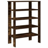 vidaXL Schuhregal Schuhregal R&auml;uchereiche 61x32x87,5 cm Holzwerkstoff, 1-tlg.