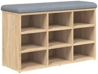 vidaXL Sitzbank Schuhbank Sonoma-Eiche 82 x 32 x 50 cm Holzwerkstoff