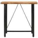vidaXL Esstisch, Bartisch 110x55x107 cm Massivholz Mango und Eisen