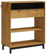 vidaXL Esstisch Bartisch FLAM 92x45x110 cm Massivholz Kiefer
