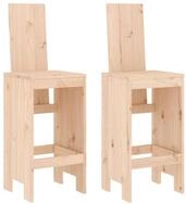 vidaXL Gartenstuhl Barhocker 2 Stk. 40x42x120 cm Massivholz Kiefer (2 St)