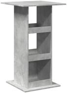 vidaXL Esstisch Bartisch mit Ablagen Betongrau 60x60x102 cm Holzwerkstoff (1-St)