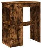 vidaXL Esstisch Bartisch mit Regal R&auml;uchereiche 90x47,5x103,5 cm Holzwerkstoff