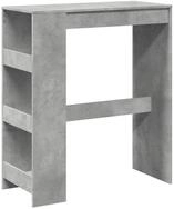 vidaXL Esstisch Bartisch mit Regal Betongrau 90x40x103,5 cm Holzwerkstoff (1-St)