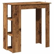 vidaXL Esstisch Bartisch mit Regal Altholz-Optik 102x50x103,5 cm Holzwerkstoff (1-St)