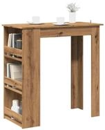 vidaXL Bartisch NA Bartisch mit Regal Artisan-Eiche 102x50x103,5 cm