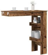 vidaXL Bartisch NA Wand-Bartisch Altholz-Optik 102x45x103,5 cm Spanplatte