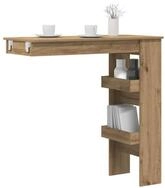 vidaXL Bartisch, Wand-Bartisch Artisan-Eiche 102x45x103,5 cm Holzwerkstoff