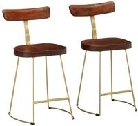 vidaXL Barhocker Barhocker 2 Stk. 49x43x79 cm Massivholz (2 St)