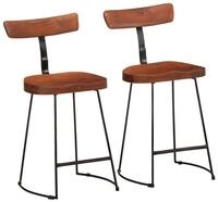 vidaXL Barhocker Barhocker 2 Stk. 49x43x79 cm Massivholz (2 St)