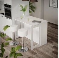 Vicco Bartisch Dominic, Wei&szlig;, 116 x 37 cm mit 2 Barhockern (3-St)